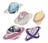 Alipis Conjunto de 5 Broches de Cuerpos de Aleación Esmaltados, Resistente al Desgaste y No Deformables, Ideales para Decorar Mochilas y Bolsos