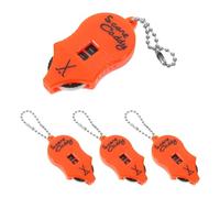 Alipis Contador de Golpes de Golf Manual 4 Piezas, Mini Marcador Portátil en Forma de Ratón, Plástico Resistente Color Naranja con Números Negros, Herramienta para Torneos y