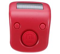 Alipis Contador Digital Recargable de Dedos Anillo Mini Portátil Color Rojo Pantalla Nocturna Adecuado para Control de Asistencia Eventos y Actividades Estadísticas