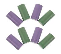 Alipis Contenedores de Desodorante Recargables 40g, 8 Tubos Giratorios (4 Verdes y 4 Morados), Envases Resistentes para Maquillaje Casero y Cuidado Diario