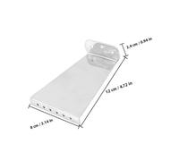 Alipis Cordal de Repuesto para Guitarra de Jazz 6 Cuerdas Metálico Plateado Puente de Cordal Corto para Guitarra Eléctrica Accesorios y Suministros