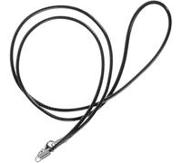 Alipis Cordón para Hacer Collares Negro Trenzado Encerado 2Mm X 60Cm con Cierre de Acero Inoxidable Cordón de Cera Resistente para Pulseras Collares y Manualidades de Joyería
