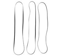 Alipis Correa de Goma Negra para Tocadiscos y Fonógrafo Cinturón de Máquina de Cinta 300Mm X 4Mm 3 Piezas Repuesto Resistente y Flexible para Grabadora y Reproductor de Vinilo