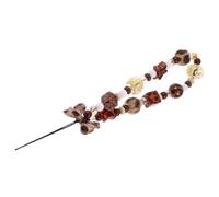 Alipis Correa de Muñeca Cuentas para Teléfono Cordón Retro Antipérdida para Viajes al Aire Color Estampado de Leopardo Material Resistente para Accesorios de Móvil