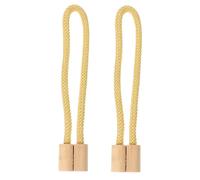 Alipis Correas Magnéticas para Cortinas de Madera Redondas Doradas, 2 Unidades, Estilo Europeo, Sujetador Práctico para Decoración del Hogar, Accesorio para Cortinas en Sala y Dormitorio