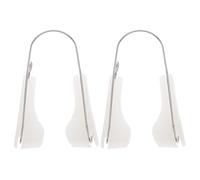 Alipis Corrector Nasal de Silicona Duradera 2 Piezas Pinza para Levantar la Nariz y Puente Nasal Dispositivo Ergonómico Pequeño Portátil para Uso Diario Casa y Oficina