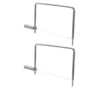 Alipis Cortador de Queso Manual de Acero Inoxidable Alambre 2 Piezas para Rebanar Queso y Mantequilla Herramienta Multifuncional para Cocina Compacto y Ergonómico Adecuado para Uso