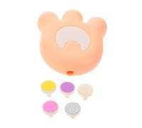 Alipis Cortaúñas Eléctrico para Bebés y Niños Pequeños con Motor Silencioso, 5 Cabezales de Pulido, Diseño Seguro, Uso Doméstico, Pulidor de Uñas Eléctrico Rosa, Kit Cuidado Uñas Infantil