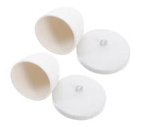 Alipis Crisol de Porcelana para Laboratorio con Tapa, 70ml, Resistente a Altas Temperaturas, Cerámica, Paquete de 2 Unidades para Síntesis Química y Experimentos
