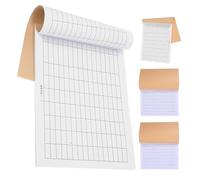 Alipis Cuaderno Cuadriculado de Contabilidad 4 Piezas, Libro de Registro de Gastos Comerciales, Libro Mayor para Gestión Financiera Personal y Pequeña Empresa, Formato Vertical