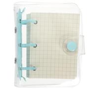 Alipis Cuaderno Diseño de 3 Anillas y Tapa Transparente de Pvc y Conveniente para Escribir en Cualquier Lugar y Llevar en Mochila