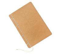 Alipis Cuaderno Vintage Kraft Papel Blanco Libreta para Trabajo y Diario Notebook Artesanal con Blanco para Bocetos y Escritura Creativa para Oficina y Escuela