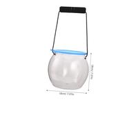 Alipis Cubeta de Pesca Transparente con Tapa y Asa Recipiente Portátil para Acuarios Betta y Plantas Acuáticas para Capturar Cangrejos y Marina Pequeña Actividades