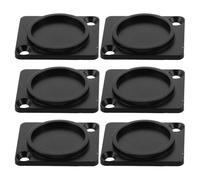 Alipis Cubierta Antipolvo para Rack de Audio 6 Piezas, Placa Ciega Metálica para Montaje en Panel Tipo D, Protector para Conectores Xlr y Cables de Altavoz, Accesorio para Equipo