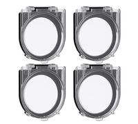 Alipis Cubierta de Botón Pulsador de Plástico, 4 Protectores Redondos Transparentes para Interruptores, Apta para Controles de Seguridad en Oficinas y Hogares