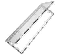 Alipis Cubierta para Enchufe de Pared 4 Posiciones Caja Protectora Ultradelgada Negra para Baño y Cocina Tapa Antisalpicaduras y Antiempañamiento para Instalación en Pared