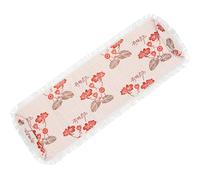 Alipis Cubierta Protectora Reutilizable para Guzheng de Algodón y Lino, Funda Anti Polvo con Doble Cara Tallada, Diseño Vintage con Flecos, Cubierta Decorativa para Instrumento Musical