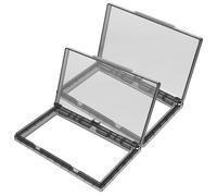 Alipis Cubierta Protectora Ultrafina Autoadhesiva para Interruptor de Pared Doble Color Negro 2 Unidades Resistente al Agua para Baño Cocina y Exteriores