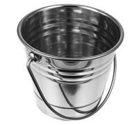 Alipis Cubitera Metálica de Acero Inoxidable con Asa Cubo de Hielo Portátil para Bar y Vino Enfriador Resistente y Práctico para Cerveza y Cócteles