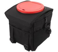 Alipis Cubo de Basura para Coche Plegable de Poliéster Negro, Ligero y Fácil de Transportar, Adecuado para Suelo o Respaldo del Asiento del Automóvil