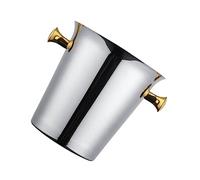 Alipis Cubo Enfriador Portátil Inoxidable para Hielo y Vino Resistente la Oxidación Retención de Temperatura Prolongada para Bares y Fiestas