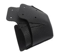 Alipis Cubrepuntas de Cuero Negro para Patines Diseño de Cuatro Orificios, Protección Fija para Zapatillas de Patinaje, Adecuado para Uso en Patinaje
