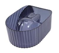 Alipis Cuenco de Manicura Acrílico Azul para Remover Uñas Semipermanentes y Tratamientos Nutritivos, Forma Especial Que Se Adapta Mano, Adecuado para Uso Personal en Casa o Salón