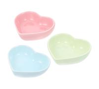 Alipis Cuencos de cerámica para hámster, 3 Piezas, Forma de corazón, Suministros para Mascotas, comederos para hámster, para almacenar alimento y Agua