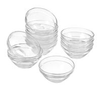 Alipis Cuencos para Mascarillas Faciales Transparentes 10 Piezas Tamaño Pequeño 7.5 Cm Diámetro 3.5 Cm Altura para Uso Casero y Profesional de Belleza
