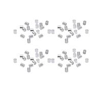 Alipis Cuentas de Tubo de Cobre Plateado 15 MM para Hacer Joyas 1500 Piezas Accesorio Bricolaje Fabricación Pulseras Collar Manualidades