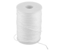 Alipis Cuerda de Nailon Trenzada 200 Yardas 15 MM Blanca Cuerda de Baja Elasticidad para Amarre y Atado al Aire Libre Resistente para Camping Senderismo y Usos Múltiples