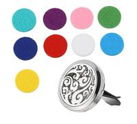 Alipis de Aroma para Coche con Clip de Ventilación Decoración de Automóvil Acero Inoxidable con Diseño Aromaterapia Portátil para Relajación y Buen Humor