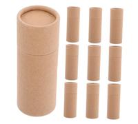 Alipis de Tubos de Papel Kraft Marrón Diseño Sofisticado y Ligero 10 Cajas para Manualidades Capacidad de 20 Ml para Viajes de Negocios y Diversas Ocasiones