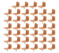 Alipis Deslizadores para Cajones L Forma 12,7x19x13 Mm Abs y Hierro, Guías Plásticas Resistentes para Reparación de Rieles, Kit 40 Piezas, Uso en Muebles y Cómodas