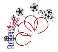 Alipis Diadema de Fútbol 4 Piezas Complementos Deportivos para Animadores en Fiestas Temática de Copa de Europa