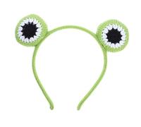 Alipis Diadema De Ganchillo Para Mujer, Diadema Tejida Con Forma De Ojo De Rana, Divertida Diadema Para Maquillaje, Cuidado De La Piel Y Fiestas Temáticas, Reuniones Navideñas.