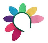 Alipis Diadema de Girasol Pétalos de Tela Cómoda Diadema Navideña Halloween Accesorio Floral Colorido para Fiestas y Festivales para Mujer y Adultos