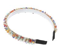 Alipis Diadema De Moda Gemas De Imitación Para Mujer 1 Unidad Ancha Colorida Llamativa Para Fiestas Bodas y Uso Diario Material De Tela Cómodo