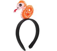 Alipis Diadema de Serpiente Peluche Suave para Halloween Tocado Elástico Animal Divertido para Fiestas y Disfraces Infantiles y Adultos