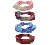 Alipis Diademas Anchas Tie-Dye Elásticas para Mujer 4 Piezas Bandas Absorbentes para Sudor Accesorio Deportivo para Yoga Gimnasio y Running Estilo Vintage Ajuste Cómodo y