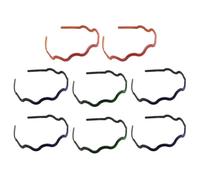 Alipis Diademas Deportivas para Hombres y Mujeres de Plástico Onduladas, Resistentes y Flexibles, Paquete de 8 Piezas Accesorios Cabello Fáciles de Usar Color Aleatorio