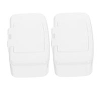 Alipis Dispensador De Toallitas De Plástico Botón, Tamaño Pequeño, Color Blanco, Reutilizable, Práctico Para Almacenamiento Doméstico y Oficina, Caja De 2 Piezas Cubierta