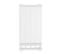 Alipis Divisor Inoxidable de Extensible Estantes Armarios de Acero | Blanco, Longitud Ajustable 50 a 80cm, Ancho 24cm, para Salón y Lavadora