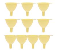 Alipis Embudo Pequeño de Plástico para Laboratorio Diámetro 60 MM Juego de 10 Unidades Embudos de Experimentación para Líquidos y Sólidos Uso Educativo y Químico