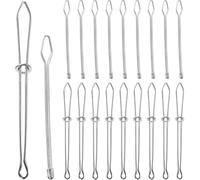 Alipis Enhebrador de Cordón de Metal 30 Piezas Clip Elástico para Ropa, Herramienta de Costura Que No Raya, Adecuado para Manualidades y Uso en Casa