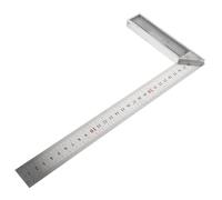 Alipis Escuadra de Carpintero de Acero Inoxidable 300 MM Regla Angular Metálica Gruesa para Medición Precisa Herramienta Multifuncional para Carpintería y Bricolaje Profesional