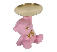 Alipis Escultura de Oso Geométrico para Llaves y Objetos Figurita Decorativa para Entrada y Oficina Almacenamiento de Accesorios Adorable para Decoración de Escritorios