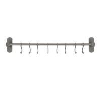 Alipis Espacial Gancho Cm de Multifuncional de Aluminio 49,5 Cocina | Montaje sin Clavos, Diseño Mural, para Sartenes y Guantes, Uso en Restaurante o Cafetería