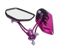 Alipis Espejos Retrovisores Moto Ajustables con Diseño de Montaje Manillar de Aleación de Aluminio para Scooter y Motocicleta Eléctrica Visión y Segura de Morado