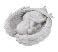Alipis Estatua Conmemorativa de Ángel para Gatos en Resina Realista, Memorial para Mascotas Perdido, Adecuado para Jardín o Interior Diseño de Alas de Ángel
